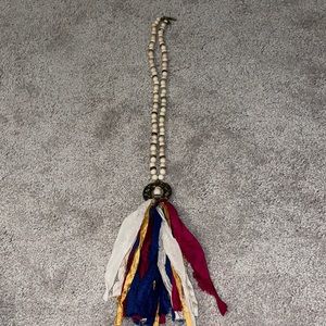 Handmade bohemian statement necklace.